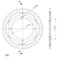 Supersprox Stealth Rear sprocket Blue  