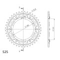 Supersprox Stealth Rear sprocket Gold 