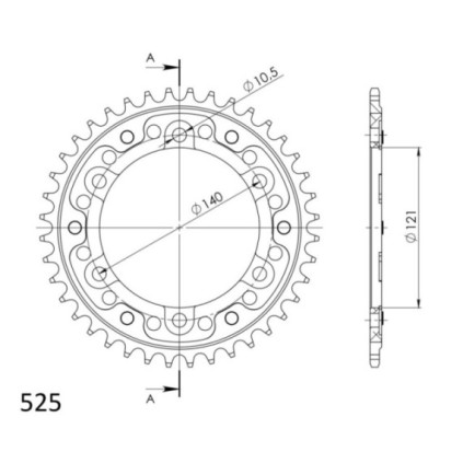 Supersprox Stealth Rear sprocket Black 