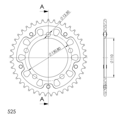 Supersprox Stealth Rear sprocket Black 