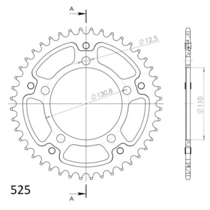 Supersprox Stealth Rear sprocket Black 