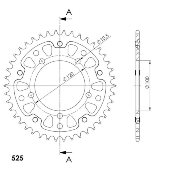 Supersprox Stealth Rear sprocket Black 