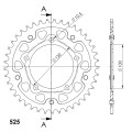 Supersprox Stealth Rear sprocket Gold 