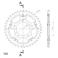 Supersprox Stealth Rear sprocket Red 