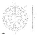 Supersprox Stealth Rear sprocket Blue  