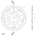 Supersprox Stealth Rear sprocket Gold 