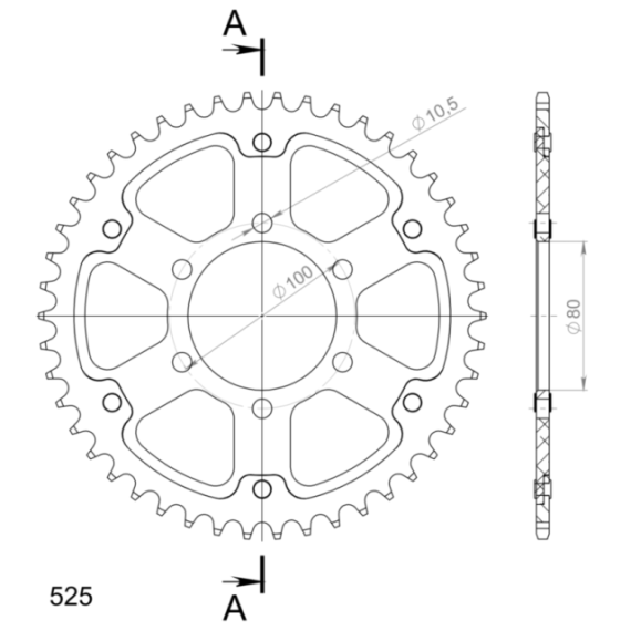 Supersprox Stealth Rear sprocket Blue  