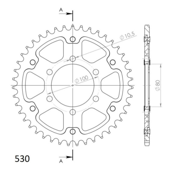 Supersprox Stealth Rear sprocket Black 