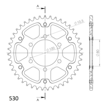 Supersprox Stealth Rear sprocket Black 