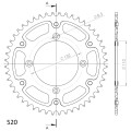 Supersprox Stealth Rear sprocket Gold 