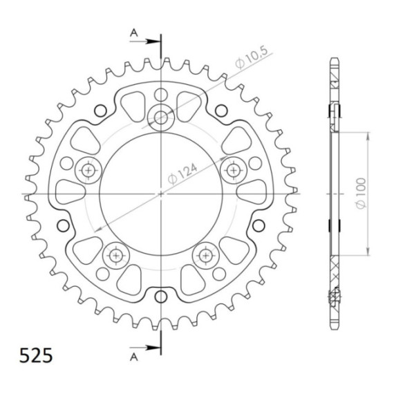 Supersprox Stealth Rear sprocket Silver