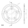 Supersprox Stealth Rear sprocket Silver