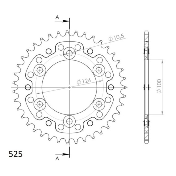 Supersprox Stealth Rear sprocket Black 