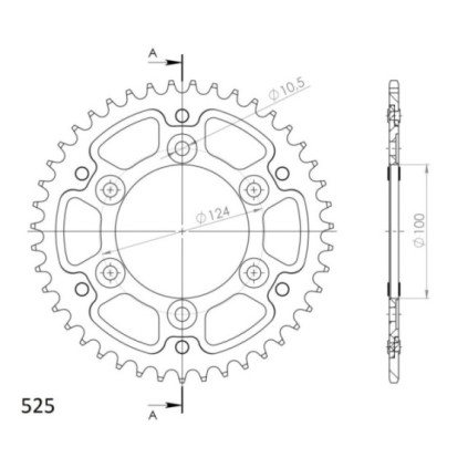 Supersprox Stealth Rear sprocket Black 