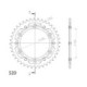 Supersprox Stealth Rear sprocket Silver