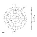 Supersprox Stealth Rear sprocket Gold 