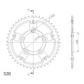 Supersprox Stealth Rear sprocket Blue  