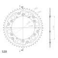 Supersprox Stealth Rear sprocket Black 