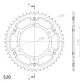 Supersprox Stealth Rear sprocket Blue  