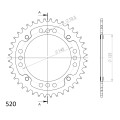 Supersprox Stealth Rear sprocket Blue  