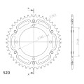 Supersprox Stealth Rear sprocket Blue  