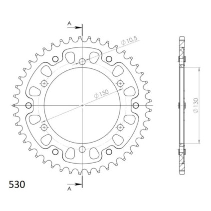 Supersprox Stealth Rear sprocket Black 