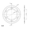 Supersprox Stealth Rear sprocket Gold 