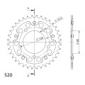 Supersprox Stealth Rear sprocket Black 