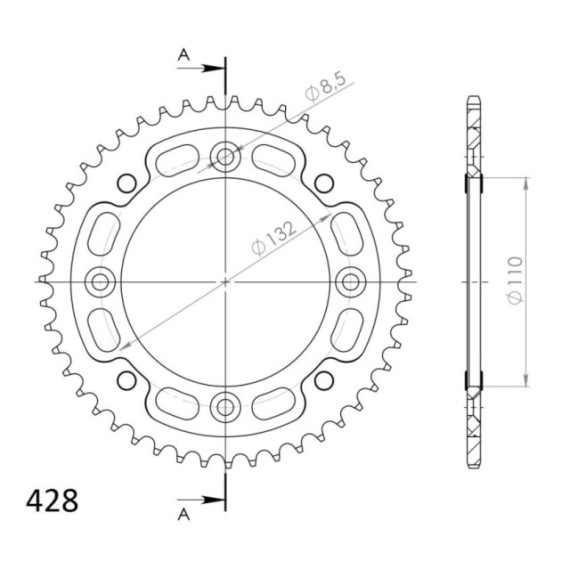 Supersprox Stealth Rear sprocket Black 