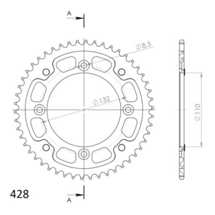 Supersprox Stealth Rear sprocket Black 