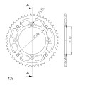 Supersprox Stealth Rear sprocket Black 