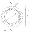 Supersprox Stealth Rear sprocket Orange 