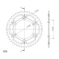 Supersprox Stealth Rear sprocket Orange 