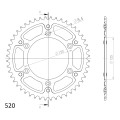 Supersprox Stealth Rear sprocket Silver