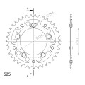 Supersprox Stealth Rear sprocket Red 