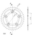 Supersprox Stealth Rear sprocket Orange 