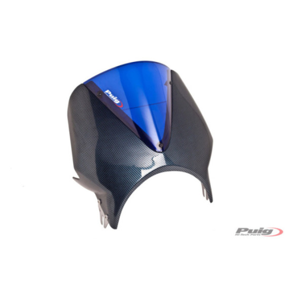 Puig Windscreen Vision Semif. C/Carbon Screen C/Blue