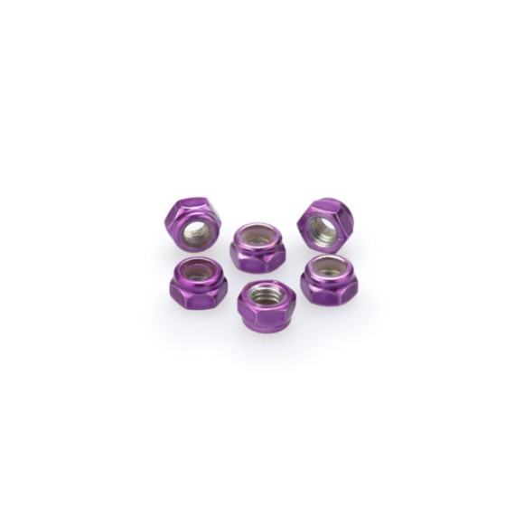 Puig Blister 6 Locknut M5 C/Purple