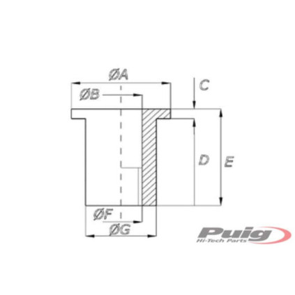 Puig M4 Wellnuts (25 Unit)  14 X 5 X 1,5 X 11,5 X 13 X 10