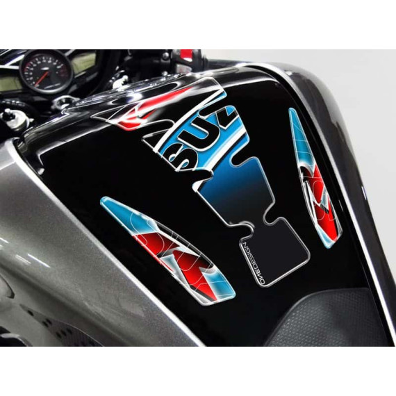 Puig Tank Pad Mod.Wings Suzuki C/Blue-Black