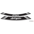 Puig Kit 8 Rim Strips Ninja C/White