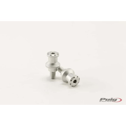 Puig Spools By Pair Hi-Tech Parts Diam.10Mm C/Silver