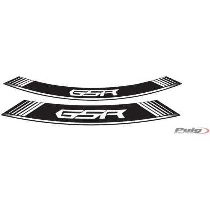 Puig Kit 8 Rim Strips Gsr C/White