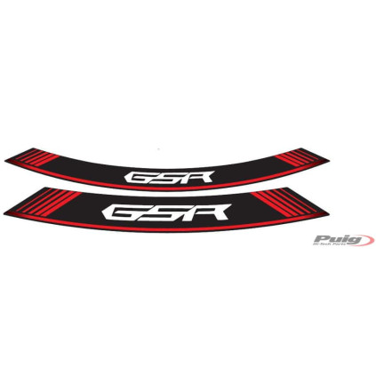 Puig Kit 8 Rim Strips Gsr C/Red