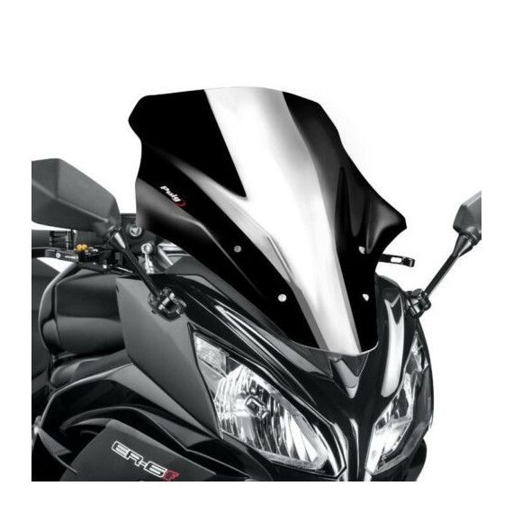 Puig Racing Screen Kawasaki Er6F 12-17 C/Black