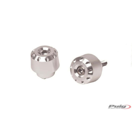 Puig Short Bar Ends Aluminium Honda C/Silver