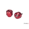 Puig Short Bar Ends Aluminium Kawasaki C/Red