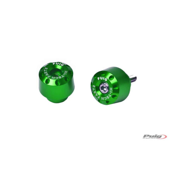 Puig Short Bar End Yamaha C/Green