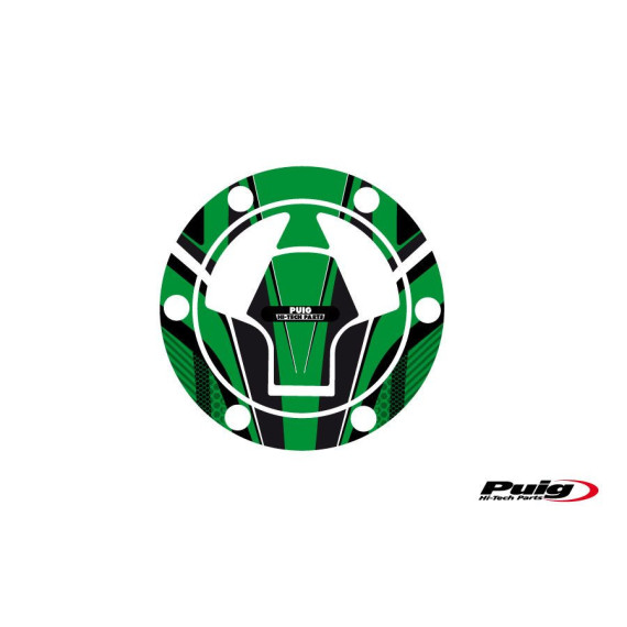 Puig Fuel Cap Cover Radical Kawasaki C/Green