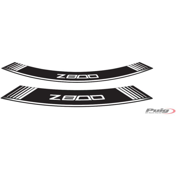 Puig Kit 8 Rim Strips Z800 C/White